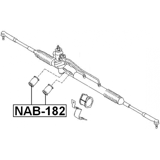 NAB-182 - Bussning, styrväxel 