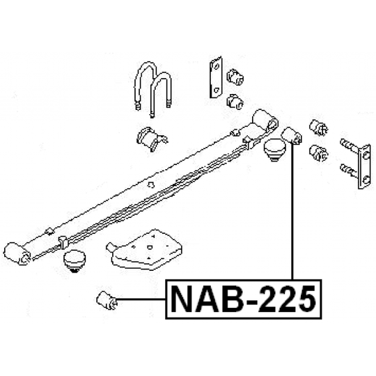 NAB-225 - Bush, leaf spring 