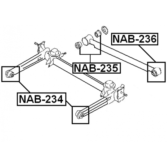 NAB-235 - Länkarmsbussning 