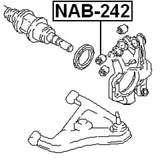 NAB-242 - Bush, control arm mounting 