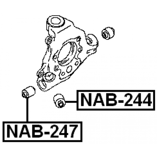 NAB-247 - Bush, control arm mounting 