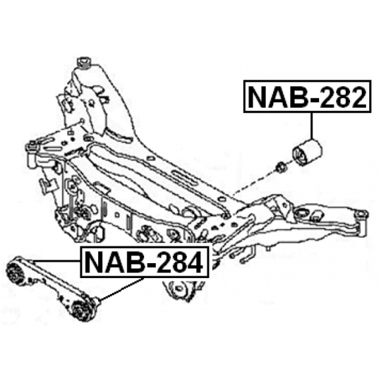 NAB-282 - Kiinnitys, tasauspyörästö 