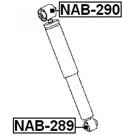NAB-290 - Bush, shock absorber 