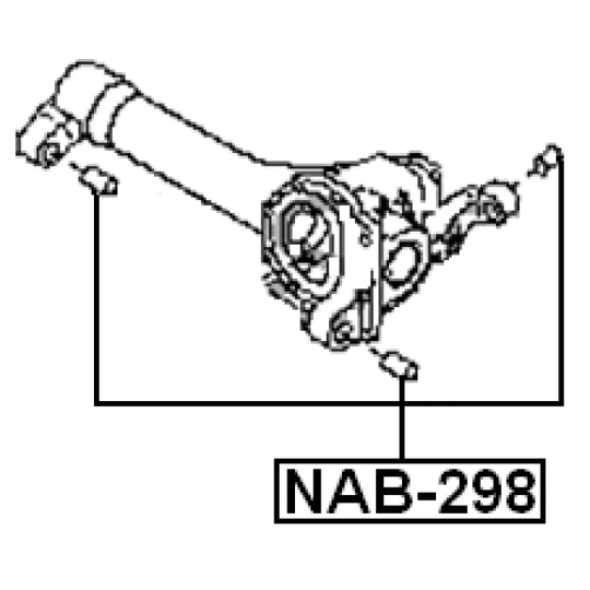 NAB-298 - Mounting, differential 