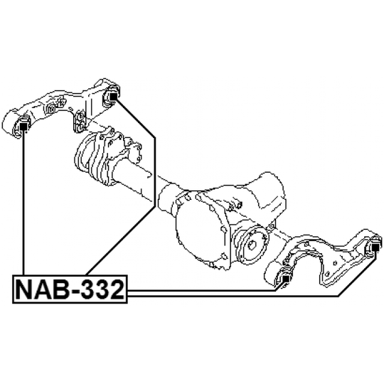 NAB-332 - Kinnitus, diferentsiaal 