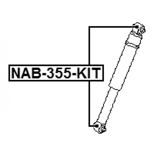 NAB-355-KIT - Bush, shock absorber 