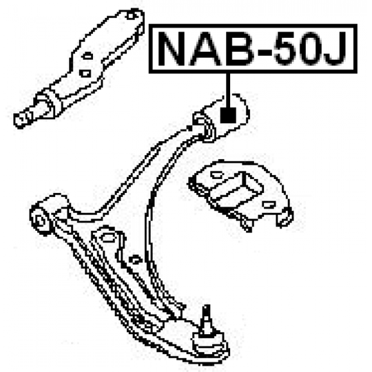NAB-50J - Control Arm-/Trailing Arm Bush 