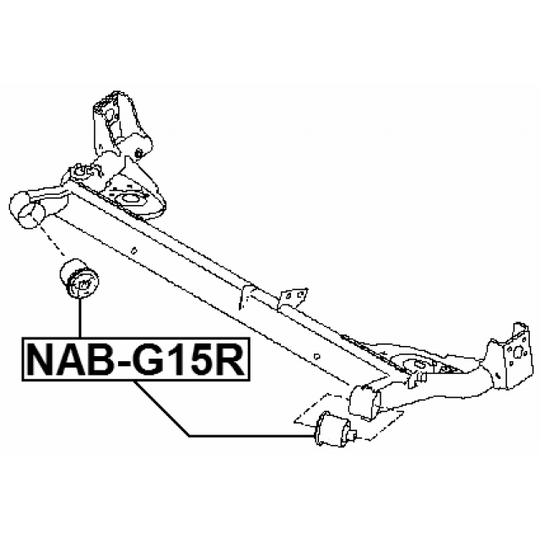 NAB-G15R - Mounting, axle beam 