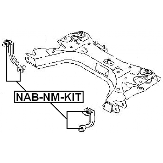 NAB-NM-KIT - Control Arm-/Trailing Arm Bush 