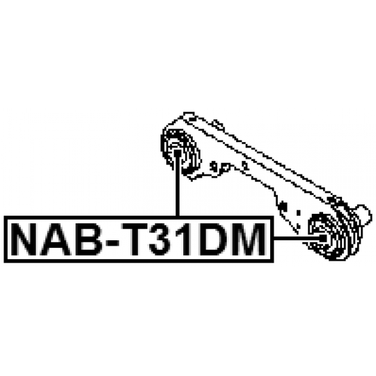 NAB-T31DM - Kiinnitys, tasauspyörästö 