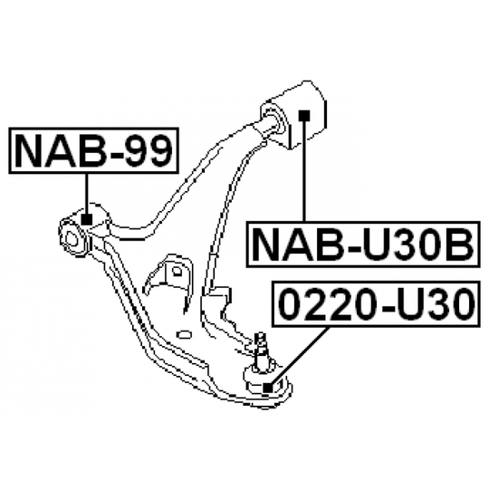 NAB-U30B - Tukivarren hela 