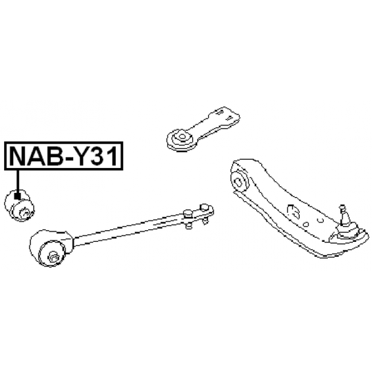 NAB-Y31 - Control Arm-/Trailing Arm Bush 