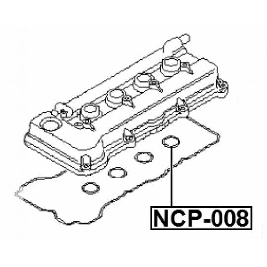 NCP-008 - Seal Ring, spark plug shaft 