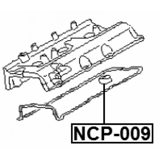 NCP-009 - Seal Ring, spark plug shaft 