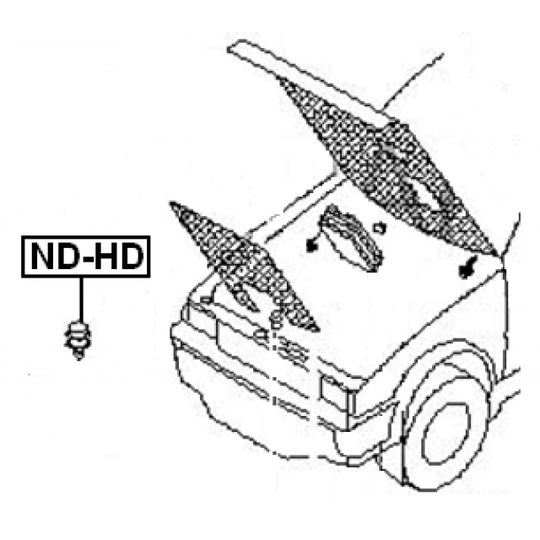 ND-HD - Buffert, motorhuv 