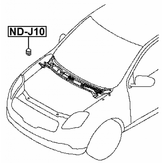 ND-J10 - Buffert, motorhuv 