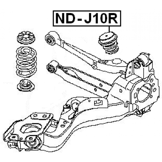 ND-J10R - Vaimennuskumi, jousitus 