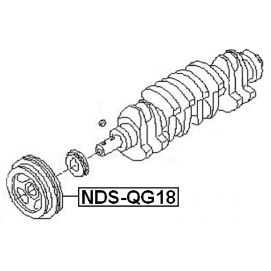 NDS-QG18 - Belt Pulley, crankshaft 