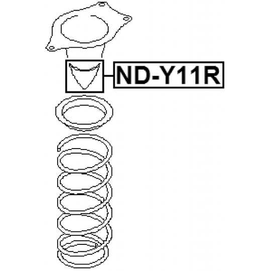 ND-Y11R - Rubber Buffer, suspension 