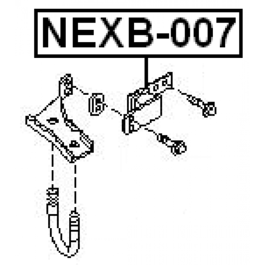 NEXB-007 - Mounting Kit, exhaust system 