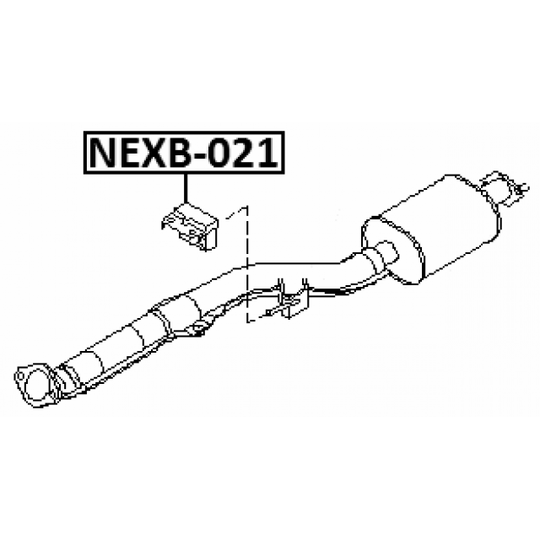 NEXB-021 - Mounting Kit, exhaust system 