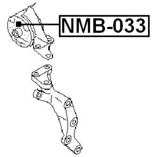 NMB-033 - Moottorin tuki 