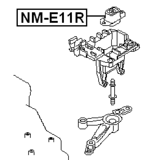 NM-E11R - Paigutus, Mootor 
