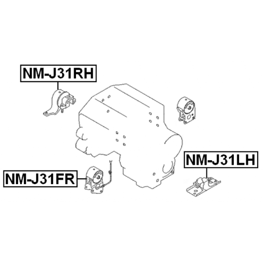 NM-J31LH - Engine Mounting 