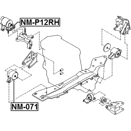 NM-P12RH - Engine Mounting 