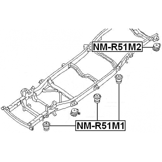 NM-R51M1 - Kinnitus, sillatala 