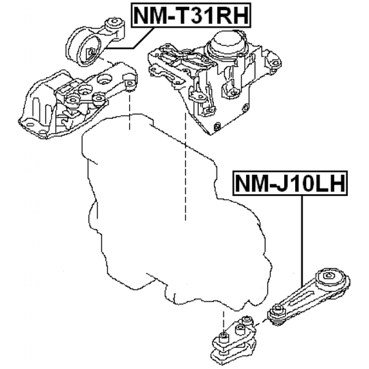 NM-T31RH - Engine Mounting 