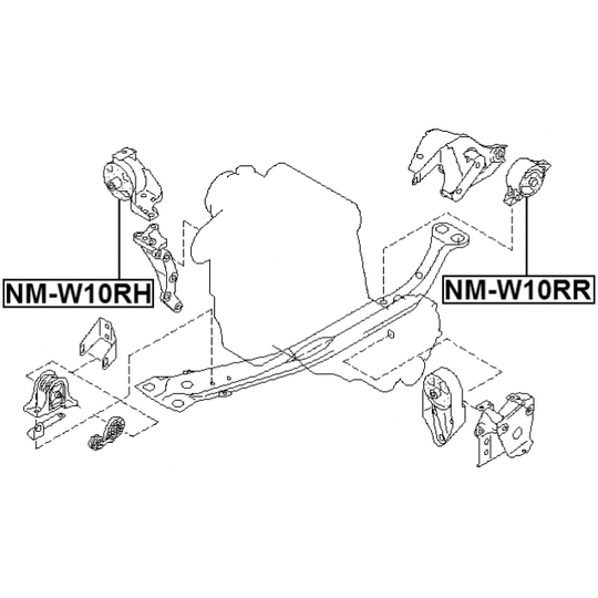 NM-W10RH - Motormontering 