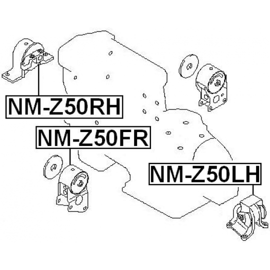 NM-Z50LH - Motormontering 