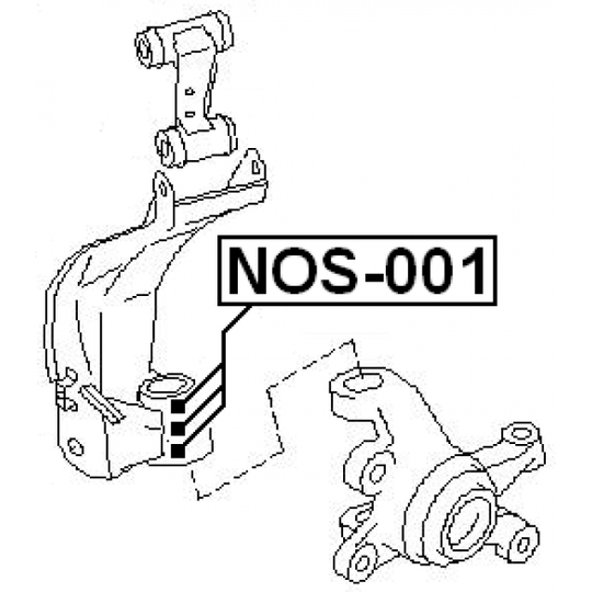 NOS-001 - Repair Kit, stub axle 