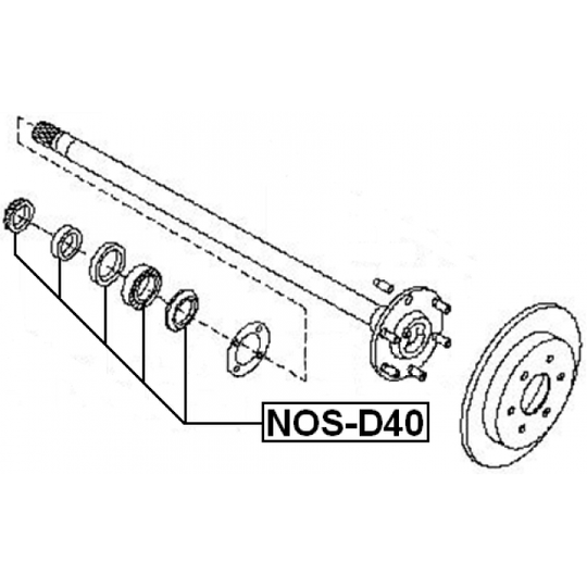 NOS-D40 - Laakeri, vetoakseli 