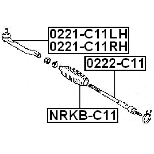 NRKB-C11 - Bellow, steering 