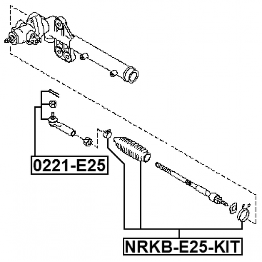 NRKB-E25-KIT - Bellow, steering 