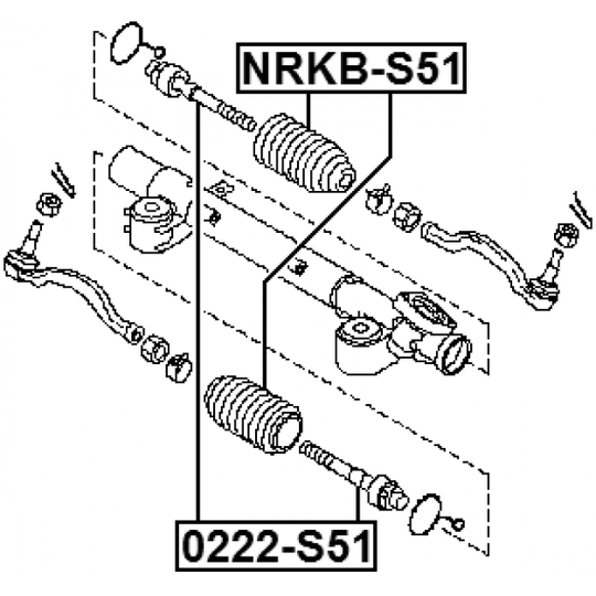 NRKB-S51 - Bellow, steering 