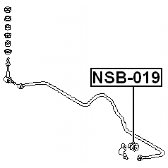 NSB-019 - Bussning, krängningshämmare 