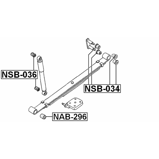 NSB-034 - Bush, leaf spring 