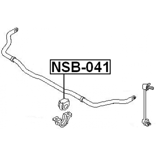 NSB-041 - Bearing Bush, stabiliser 
