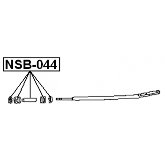NSB-044 - Control Arm-/Trailing Arm Bush 