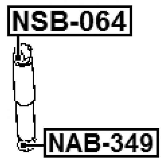 NSB-064 - Spacer Bush, shock absorber 