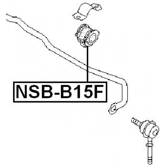 NSB-B15F - Kinnitus, stabilisaator 