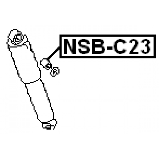 NSB-C23 - Distanshylsa, stötdämpare 