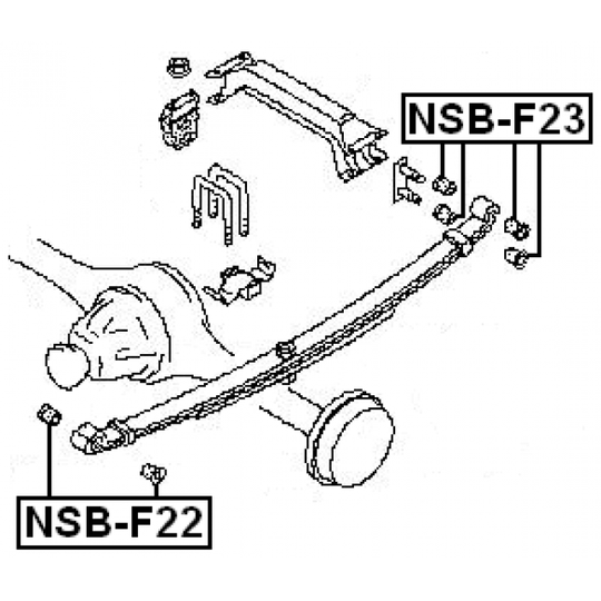 NSB-F22 - Bush, leaf spring 