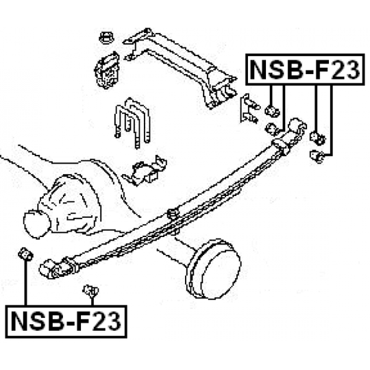 NSB-F23 - Bush, leaf spring 