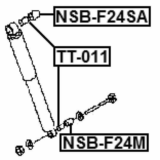 NSB-F24M - Spacer Bush, shock absorber 