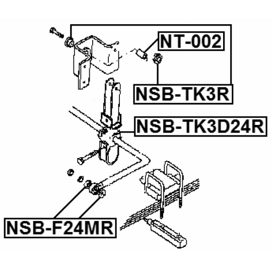 NSB-F24MR - Stabiliser Mounting 