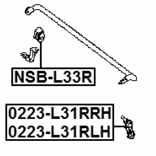 NSB-L33R - Kinnitus, stabilisaator 